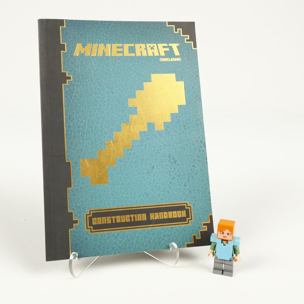 Mixed Lot Minecraft Construction Handbook Mojang Lego Alex Minifig
